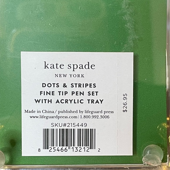 NWT Kate Spade fine tip pen set - Picture 2 of 4